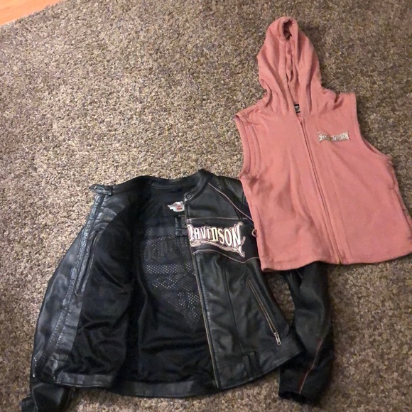 Harley Davidson 3 in 1 leather jacket small - Picture 4 of 4